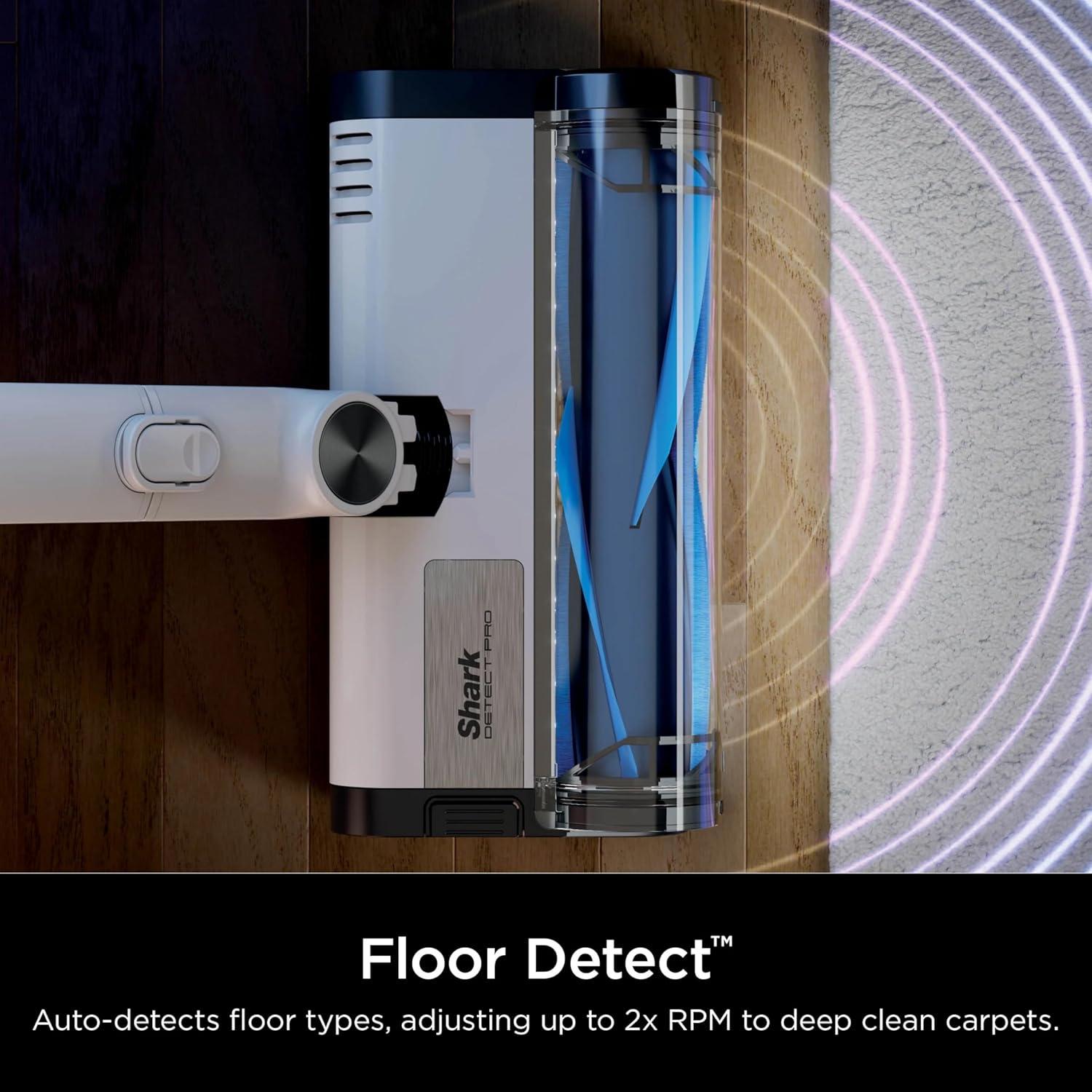 Shark Detect Pro Cordless Stick Vacuum with PowerFins Brushroll, Stick/Handheld 2in1