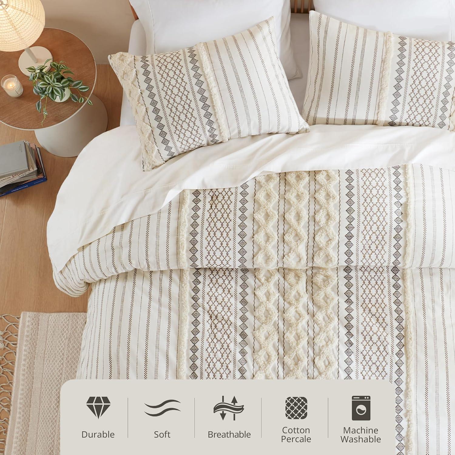 INK+IVY Imani Cotton Printed Duvet Cover Set