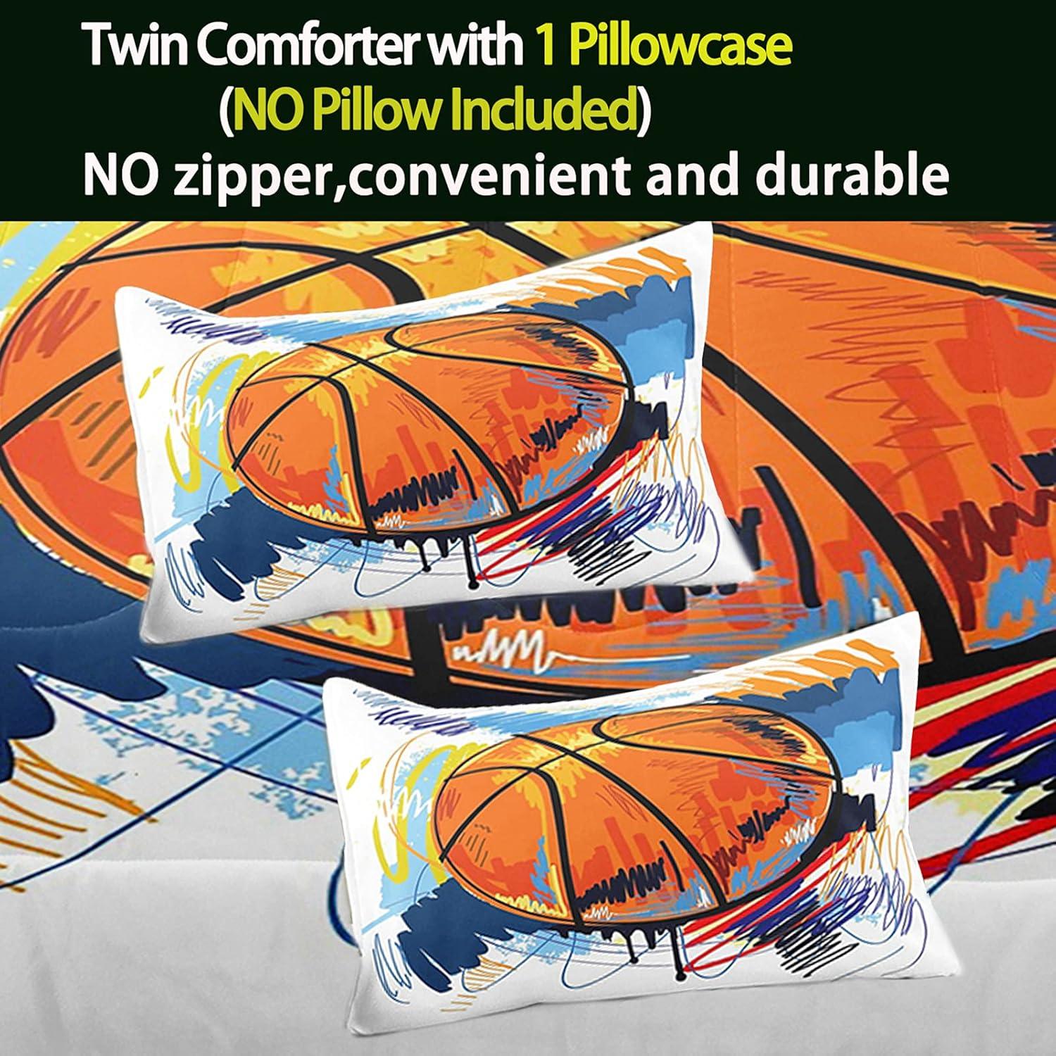 Bodhi 3D Basketball Sports Microfiber Comforter Set for Boys