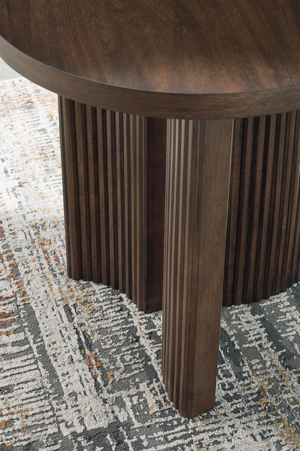 Signature Design by Ashley Korestone Contemporary  End Table, Dark Brown