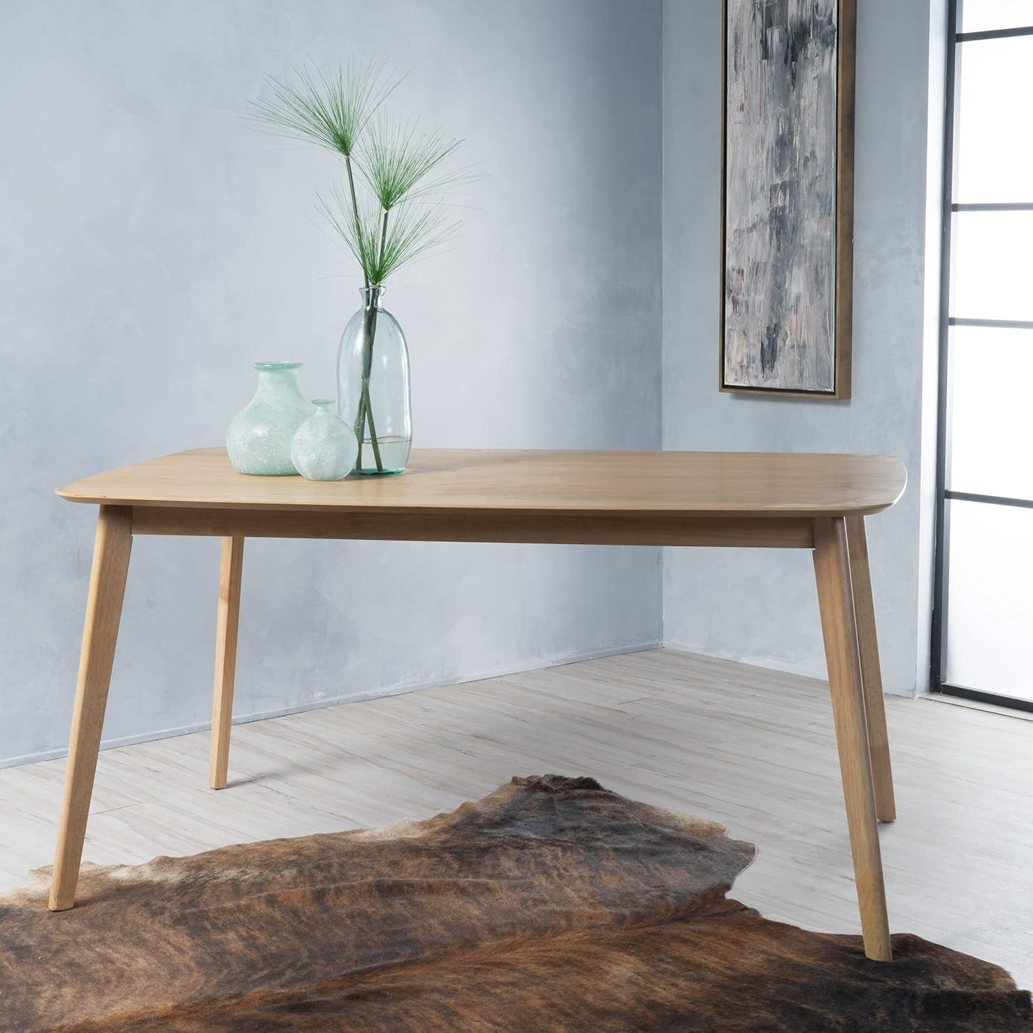 Christopher Knight Home Nyala Wood Dining Table Matte Black
