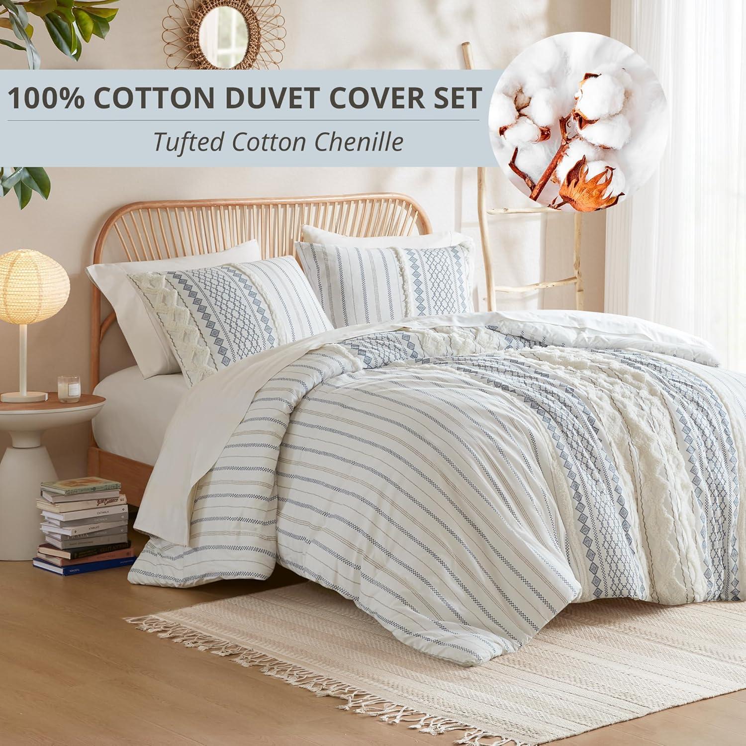 INK+IVY Imani Cotton Printed Duvet Cover Set