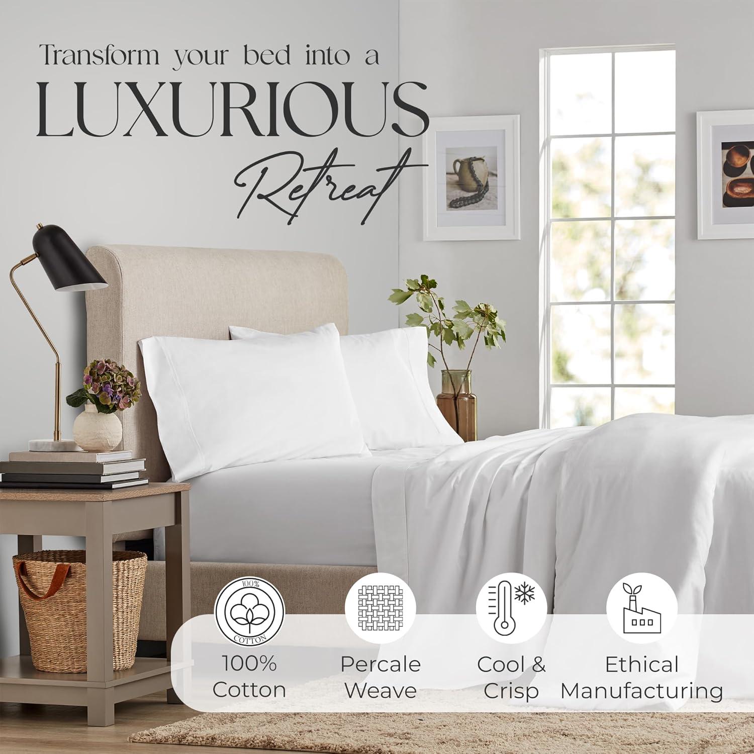 100% Cotton 400TC Cool & Crisp Sheet Set
