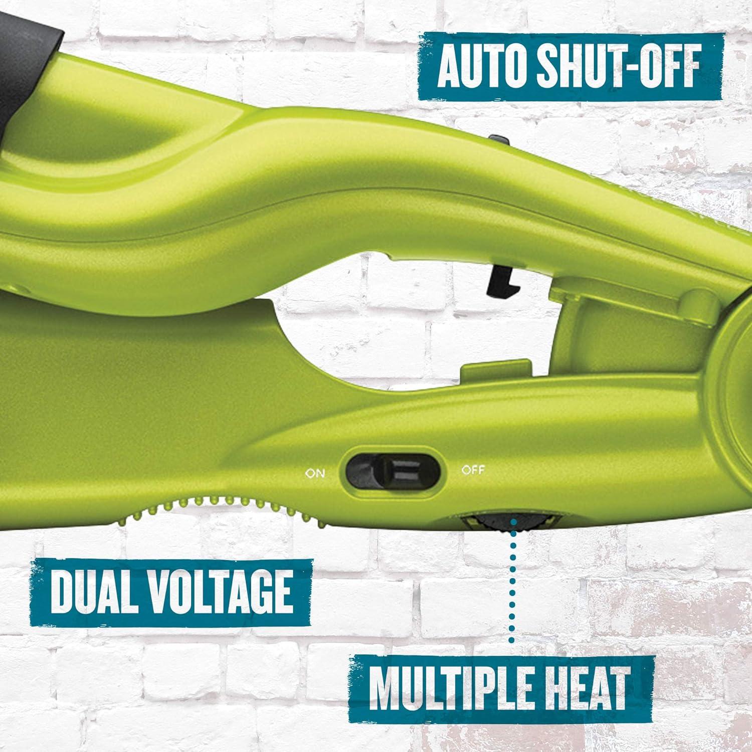 Green Double Barrel Ceramic Tourmaline Hair Waver