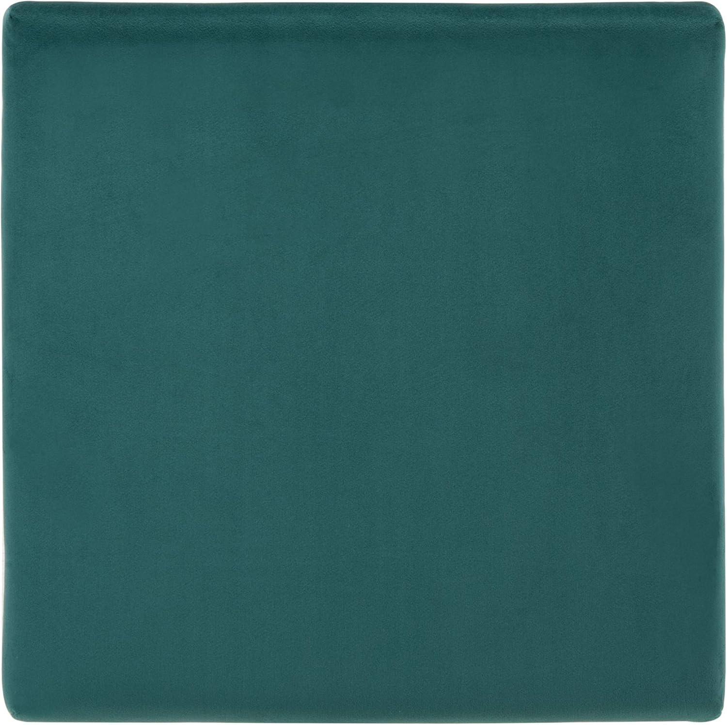 Fleur Square Ottoman - Navy/Gold - Safavieh