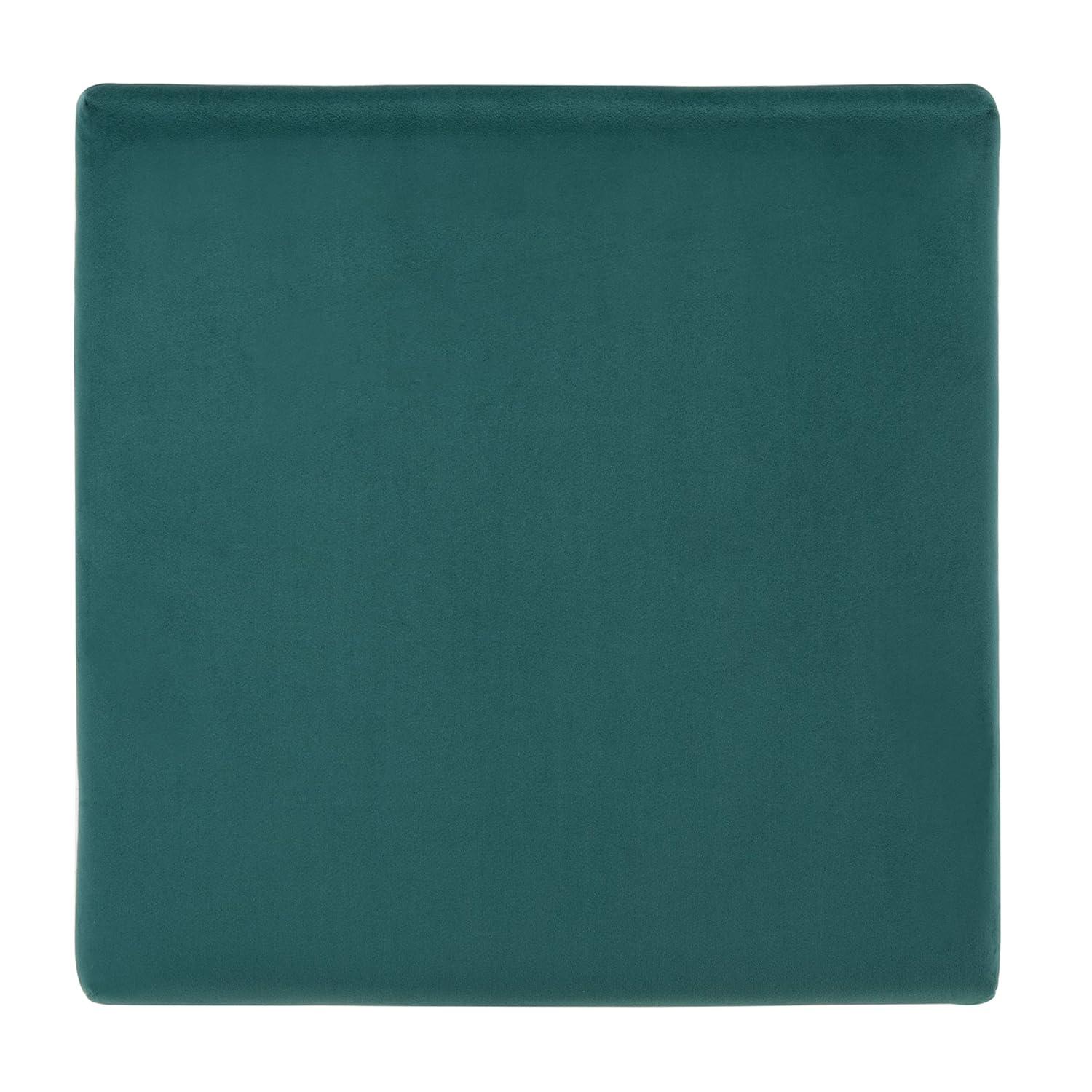 Fleur Square Ottoman - Navy/Gold - Safavieh
