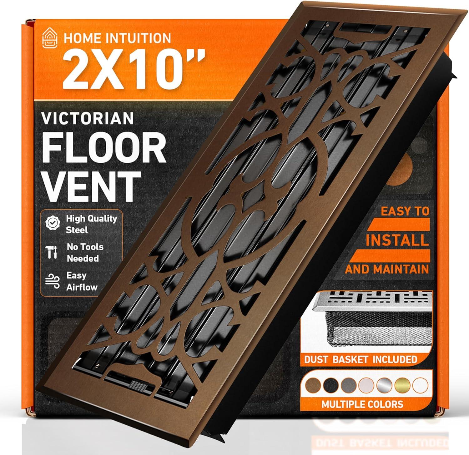 Home Intuition Victorian Floor Vent Cover Register With Mesh Net