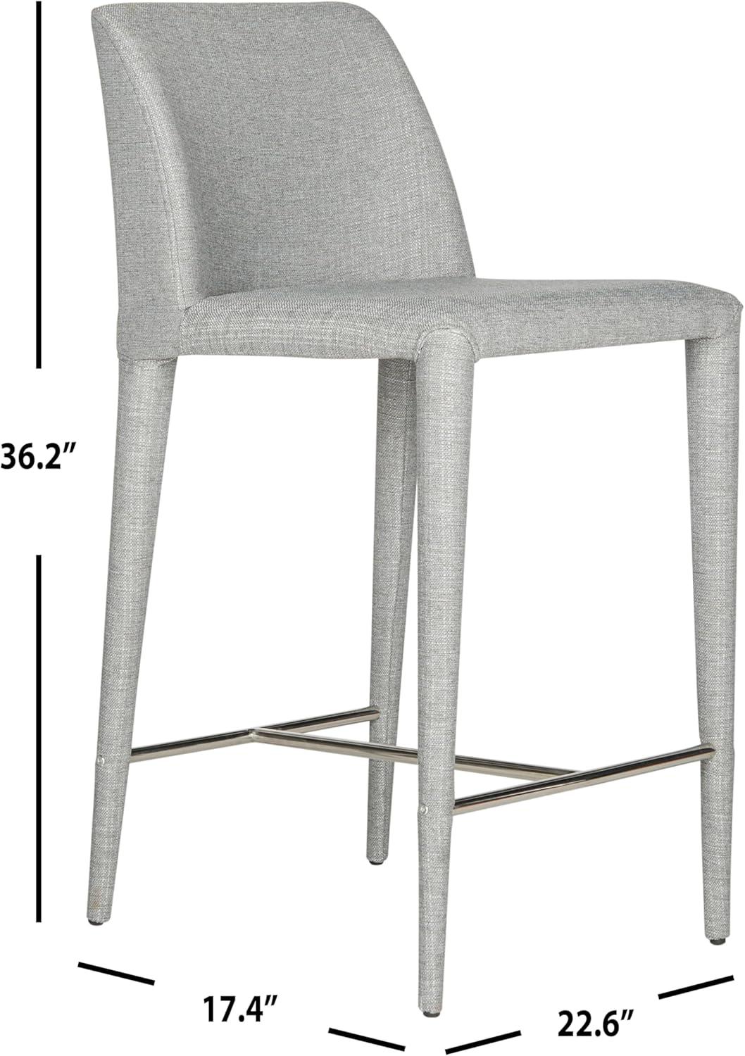 Garretson Counter Stool (Set of 2) - FOX2021 - Black - Safavieh Couture