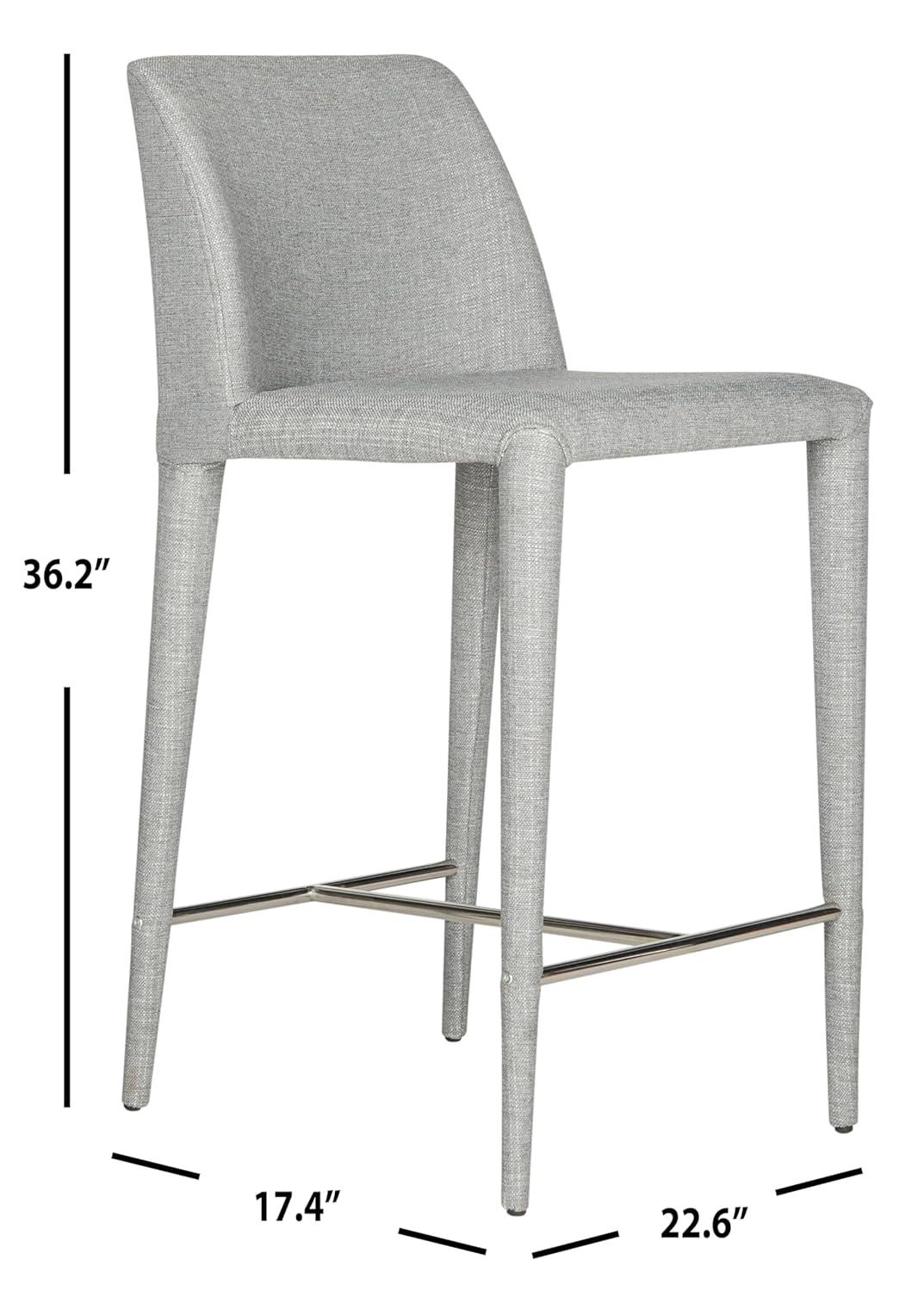Garretson Counter Stool (Set of 2) - FOX2021 - Black - Safavieh Couture