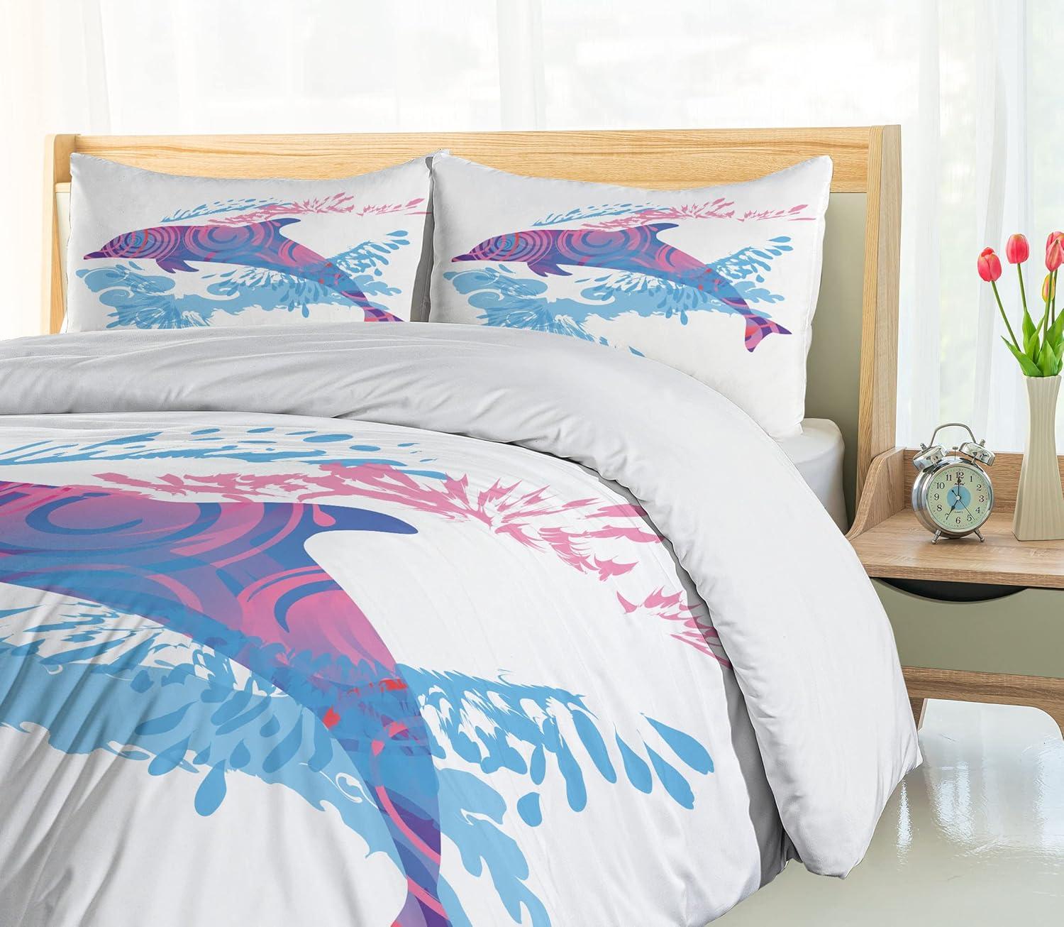 Sea Animals Coastal Duvet Cover Set