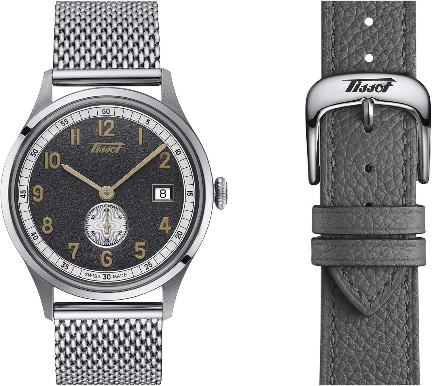 Tissot Heritage Small Second 1938 COSC Automatic Grey Dial Steel Men's Watch T142.428.11.082.00