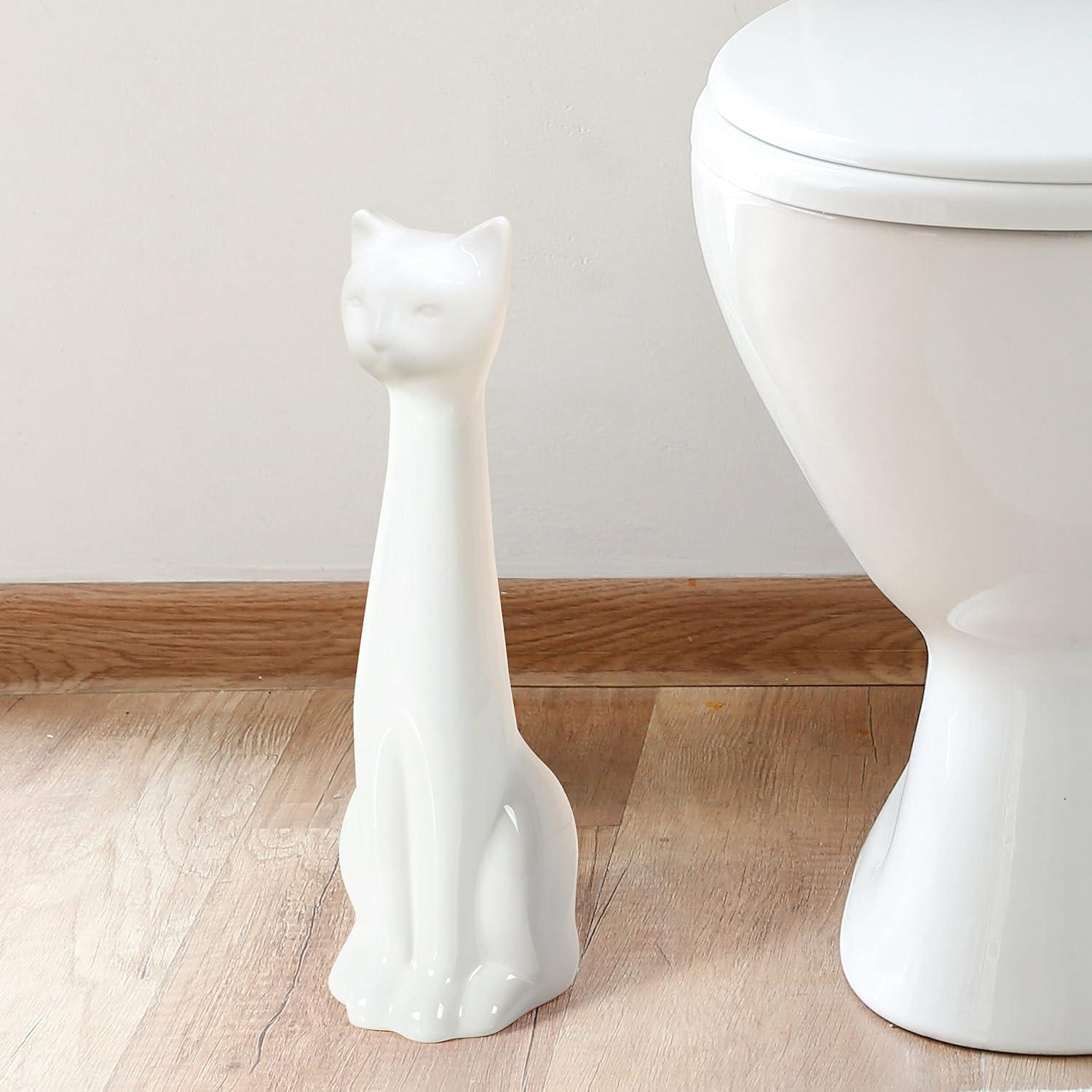 Allure Home Creations Ceramic Toilet Brush, Toilet Brush Holder And Lotion Pump