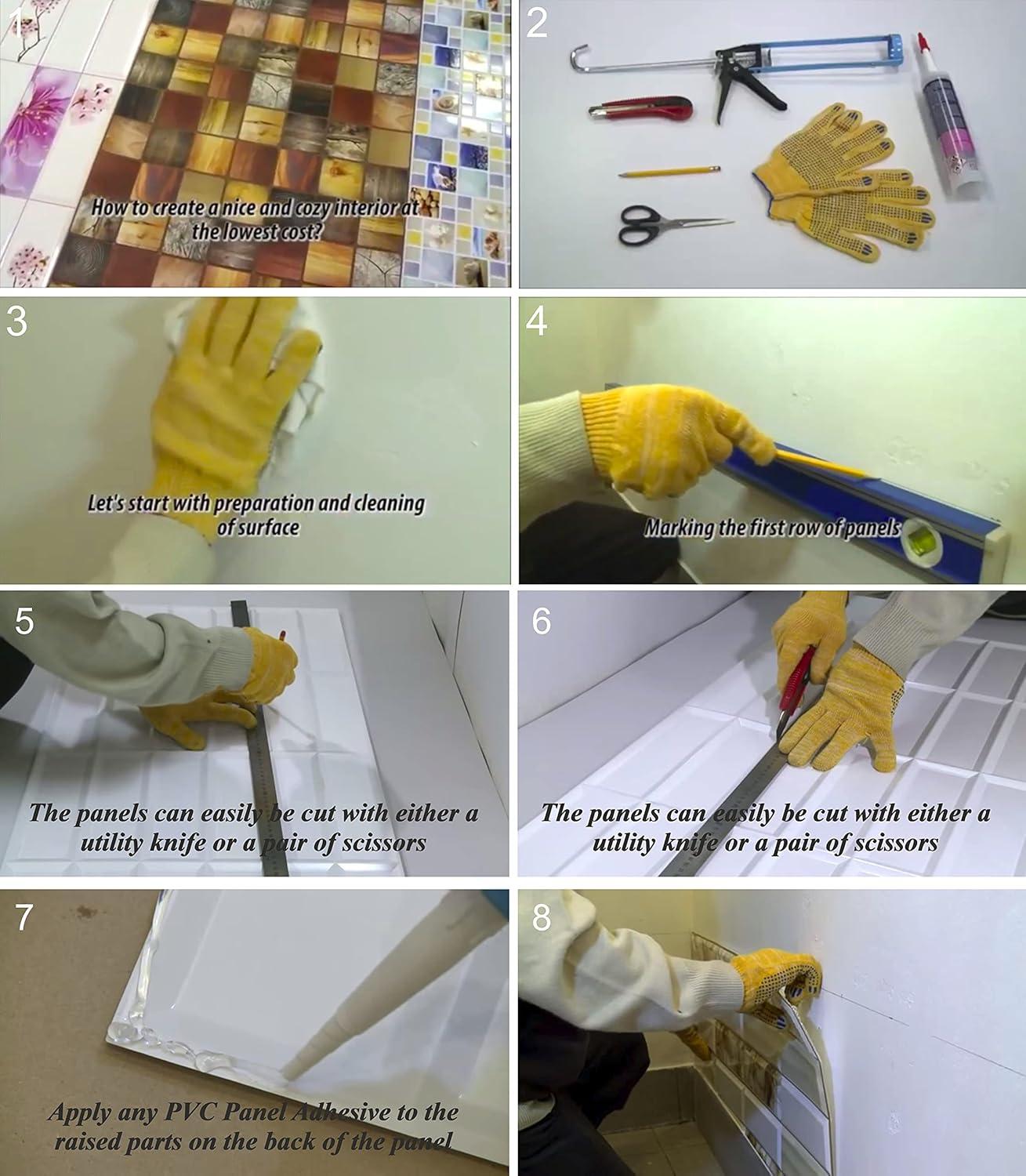 Adarrion Retro-Art 3D Wall Panels | Wild Stone | 38.7" x 25" | 33.59 sq.ft