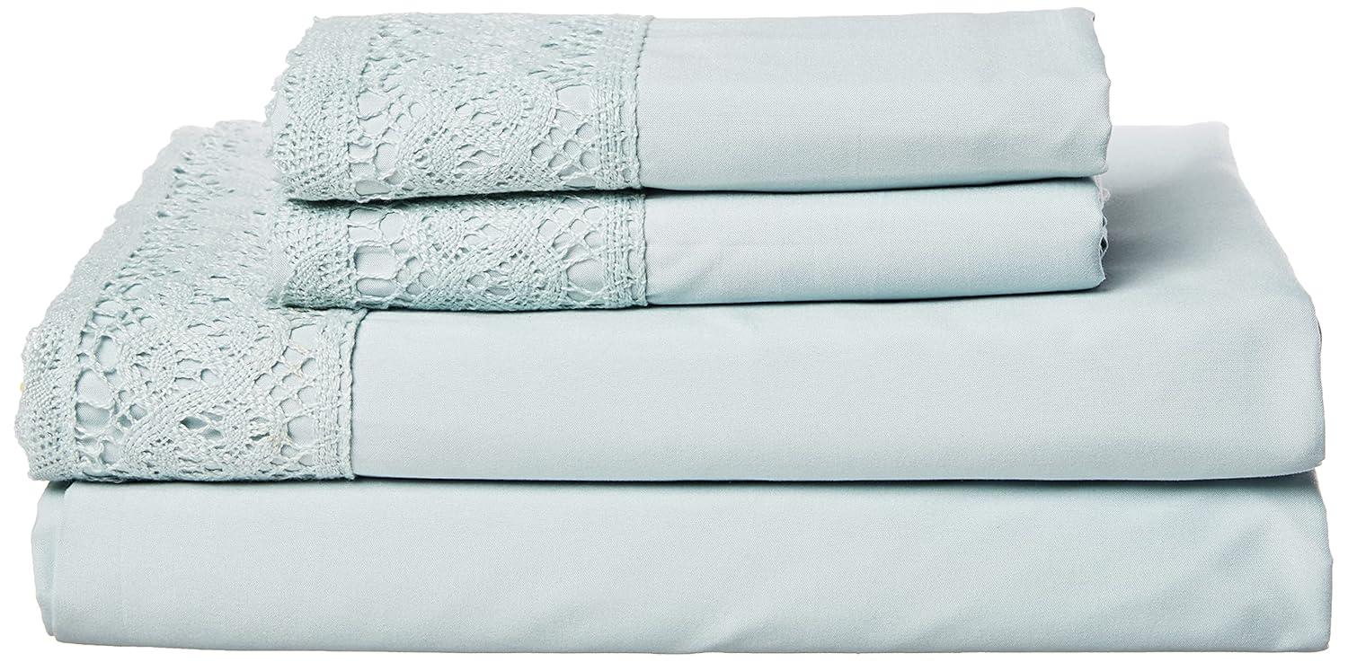 Modern Threads Yate Soft Microfiber Crochet Lace Sheets - Luxurious Microfiber Bed Sheets - Includes Flat Sheet, Fitted Sheet with Deep Pockets, & Pillowcases & Reviews | Wayfair