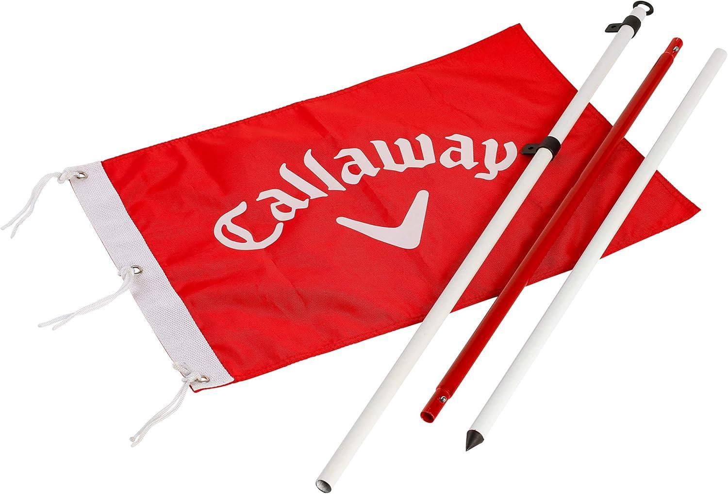 Callaway Golf Closest To The Pin Game Flagpole & Cup Set Red Putting Aids New