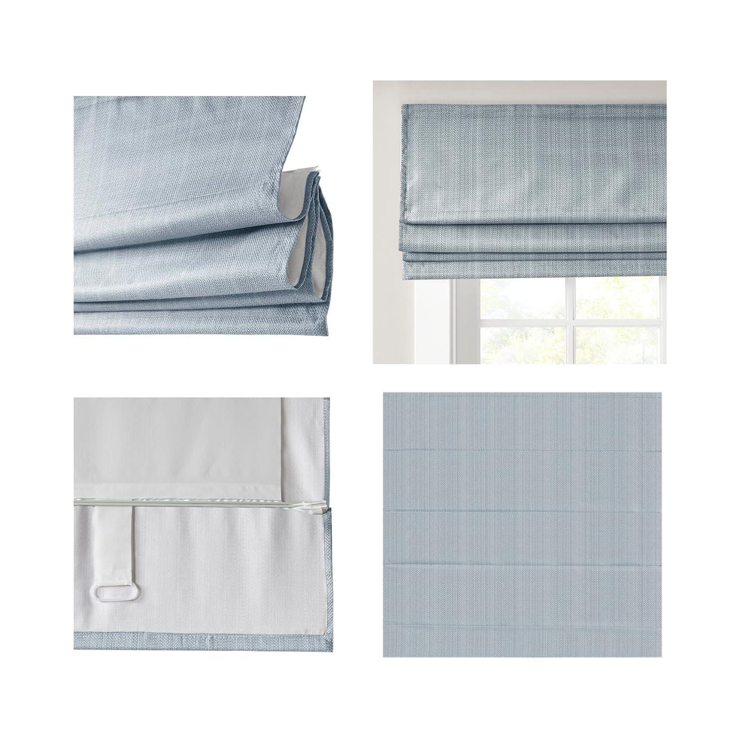 Galen Basketweave Cordless Room Darkening Single Roman Shade