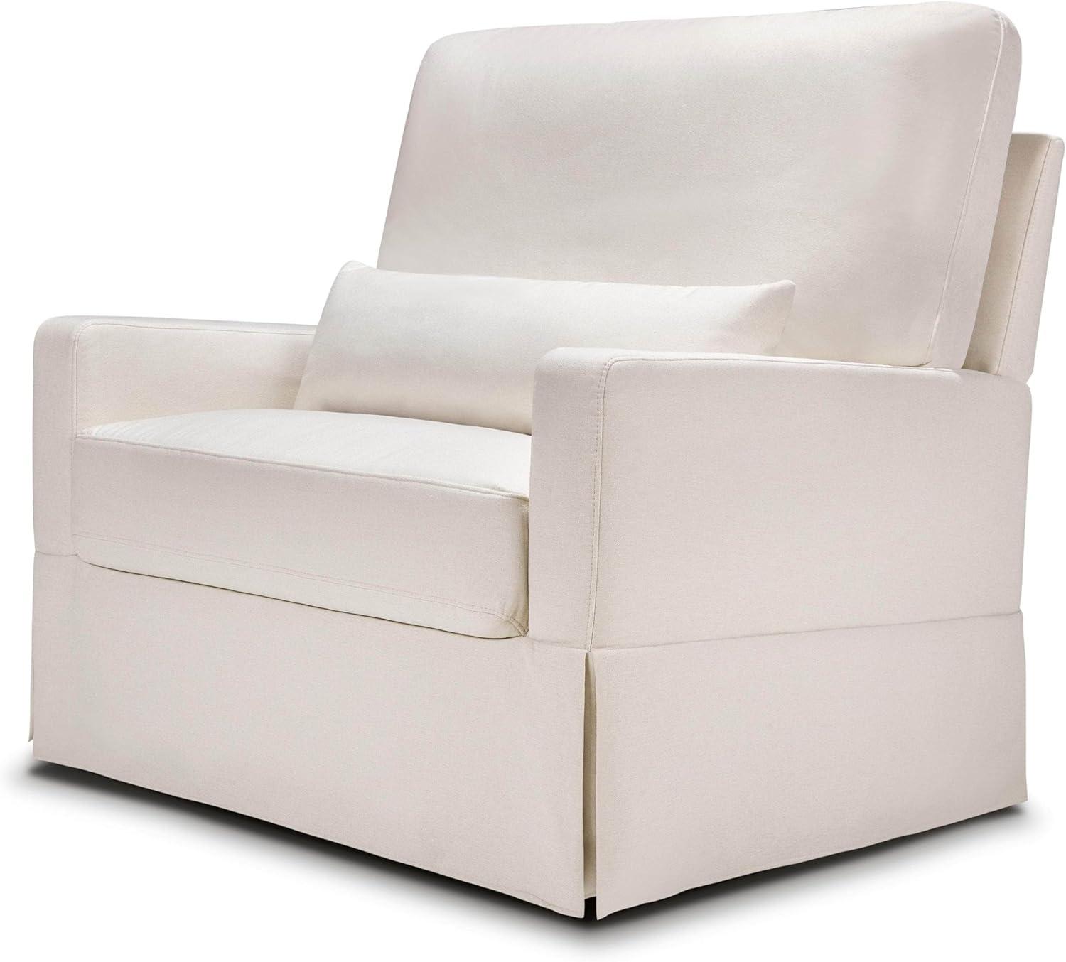 Crawford Pillowback Chair and a Half Upholstered Swivel Glider