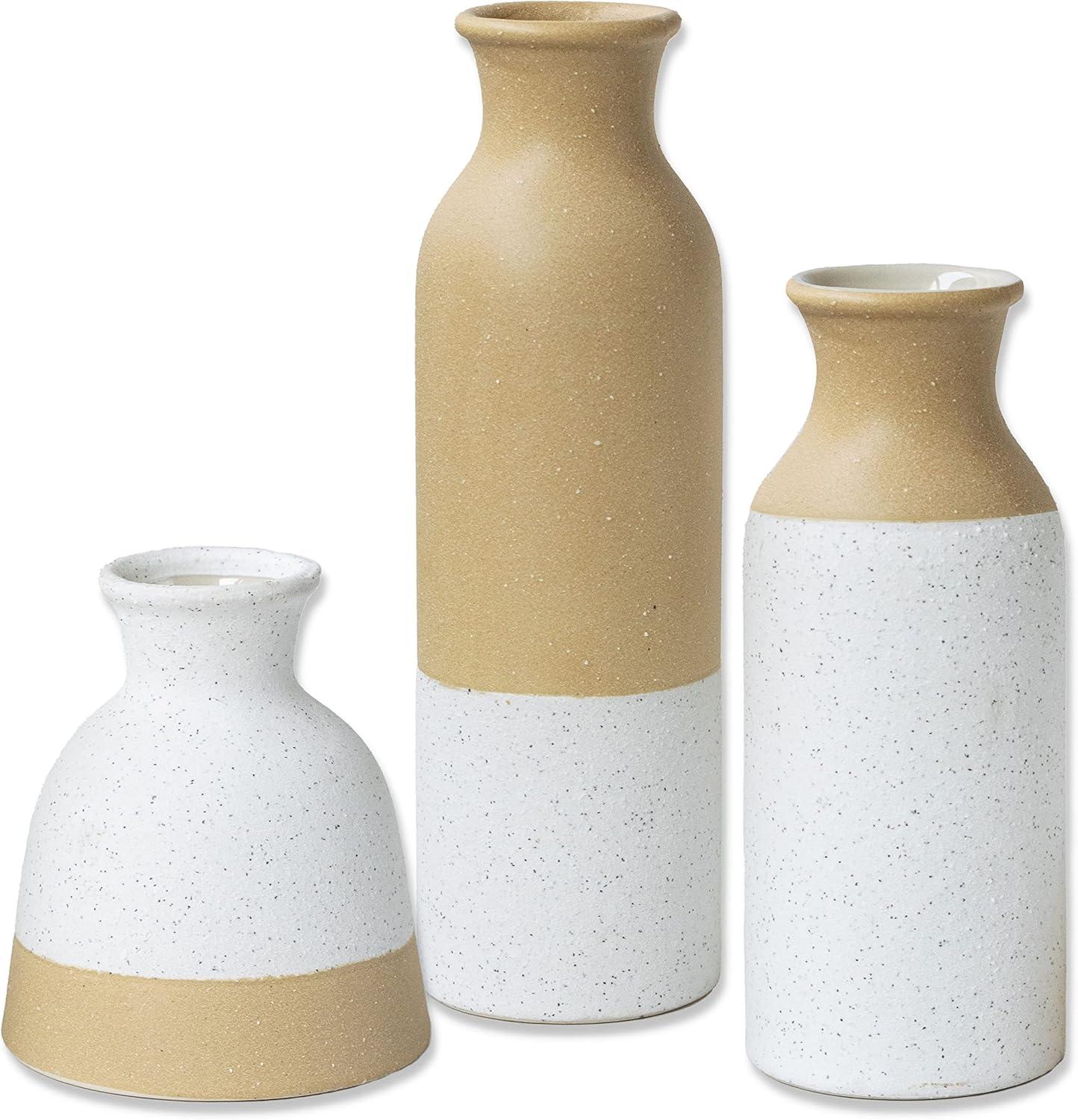 Kate Aspen Modern Farmhouse Vase (Set of 3) | 23276NA