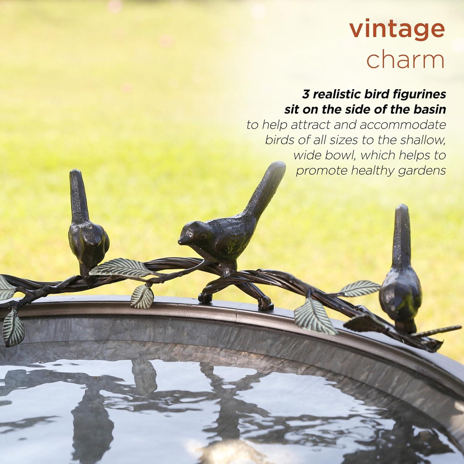 Gertrude Iron Fountain Birdbath