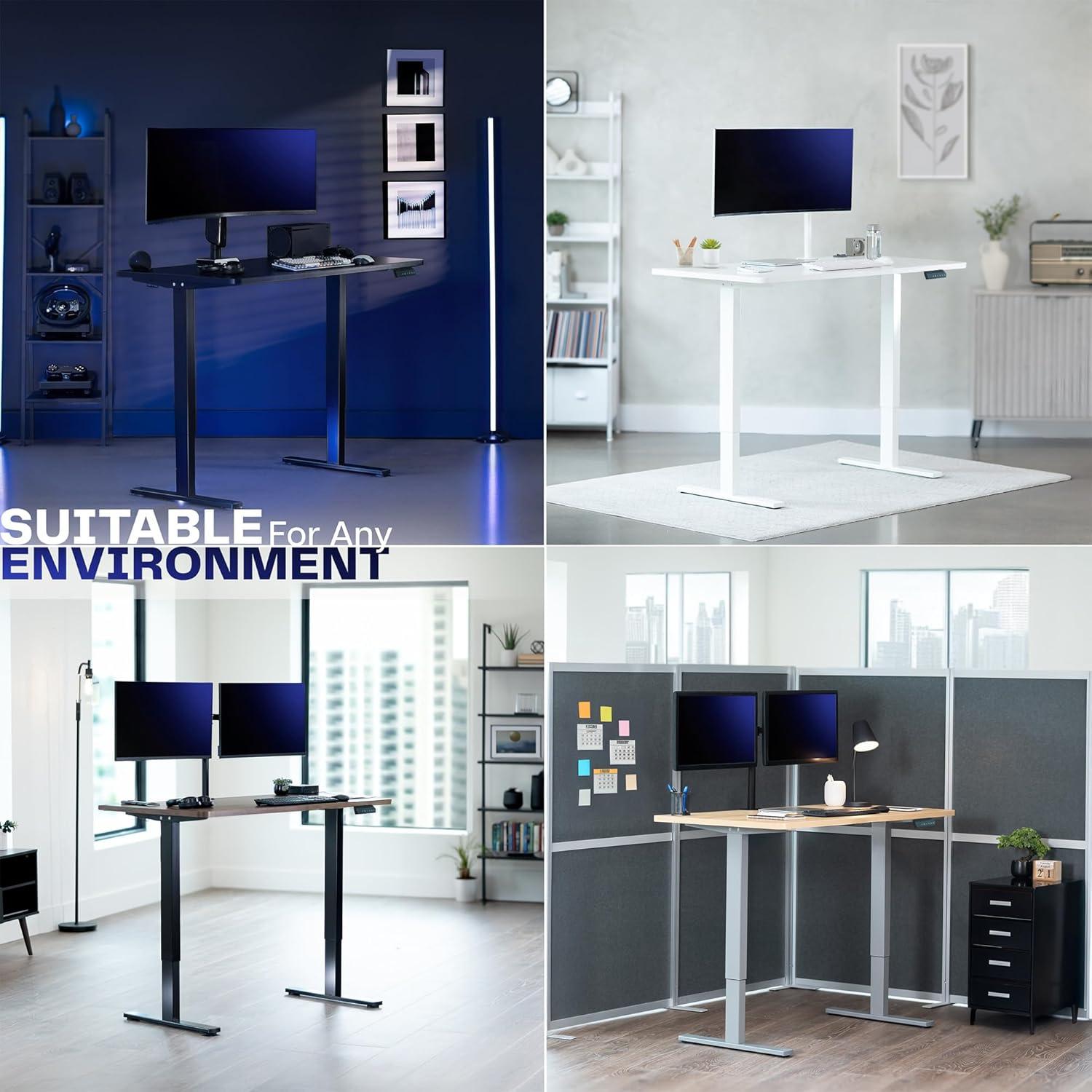 Vivo VIVO Electric Dual Motor Standing Desk Frame, E-200 Series