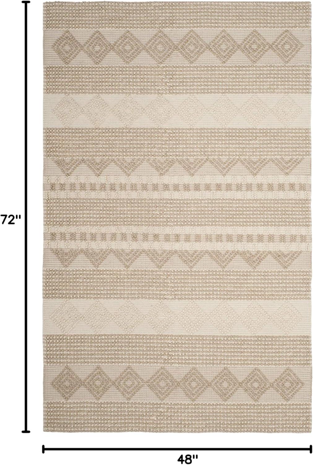Natura NAT102 Hand Woven Indoor Area Rug - Beige/Ivory - 4'x6' - Safavieh.