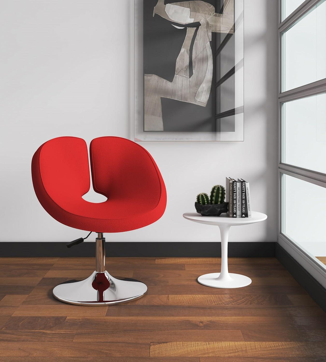 Mori Upholstered Swivel Barrel Chair