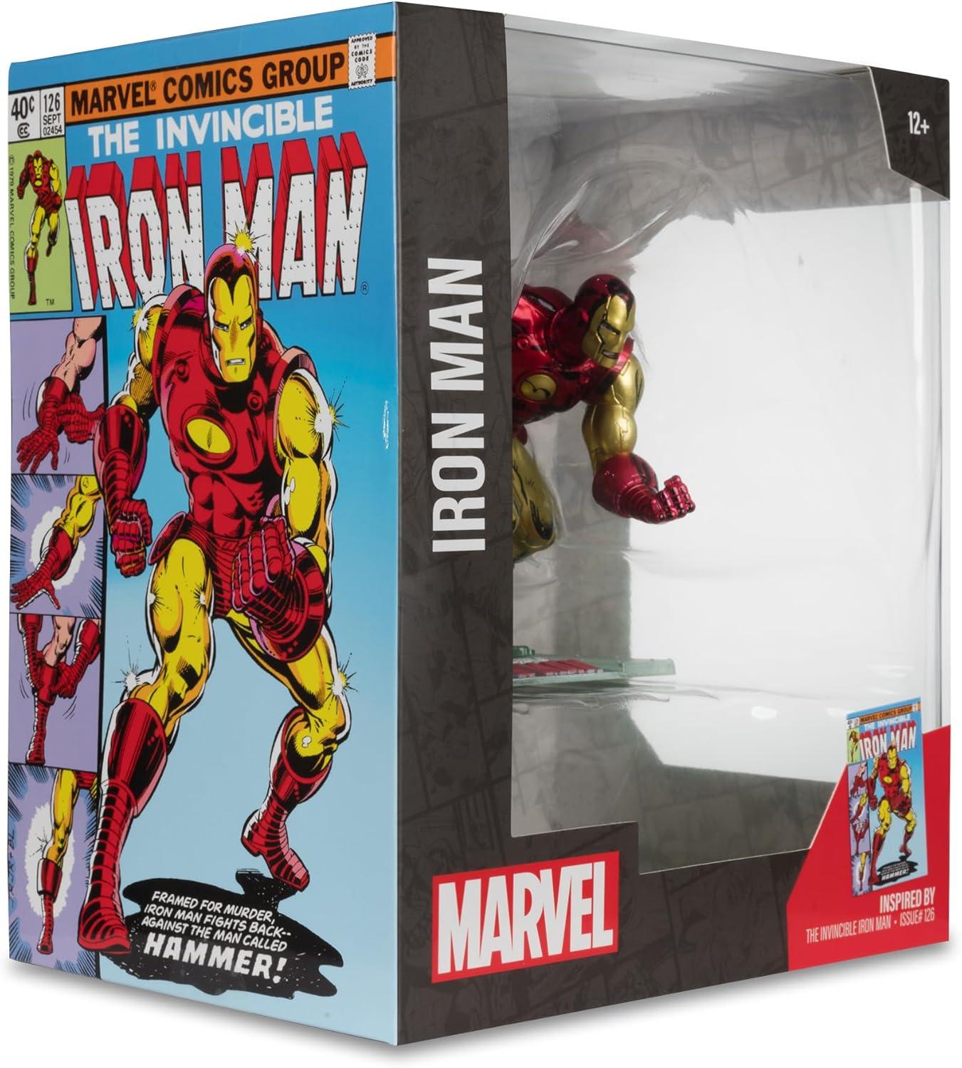Iron Man (The Invincible Iron Man #126) 1:10th Scale Posed Figure w/Scene - McFarlane Toys