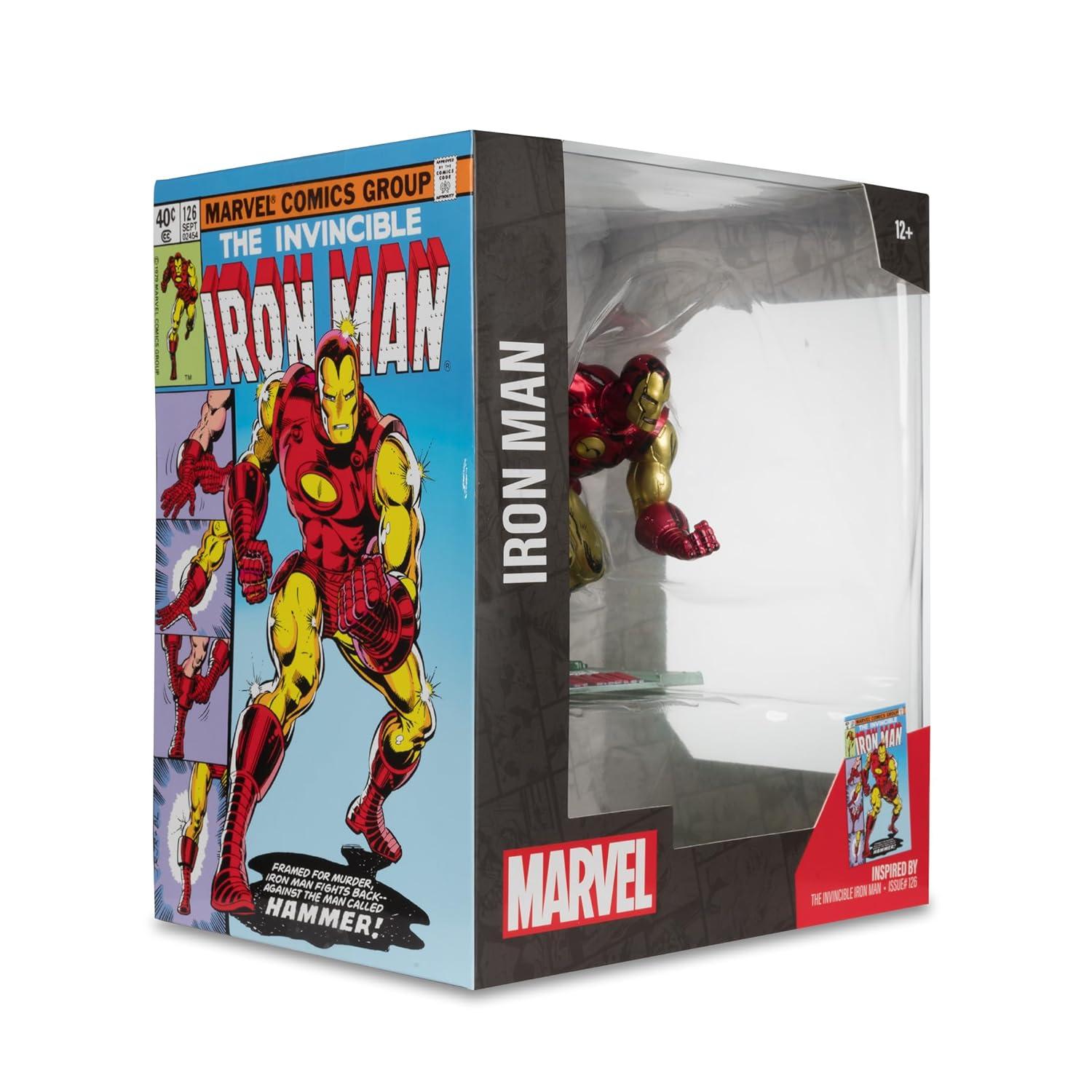 Iron Man (The Invincible Iron Man #126) 1:10th Scale Posed Figure w/Scene - McFarlane Toys