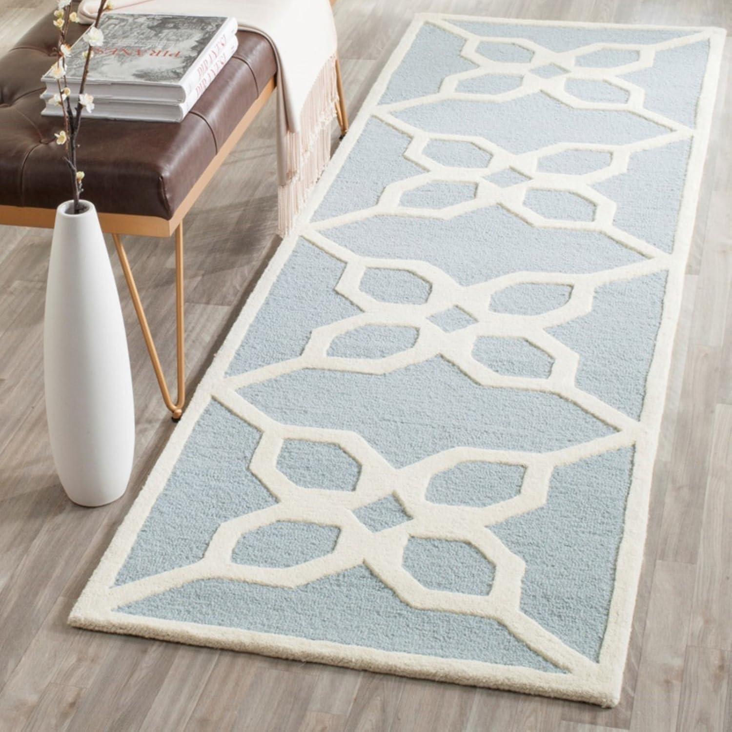 Cambridge CAM722 Tufted Indoor Area Rug - Dark Grey/Ivory - 8'x10' - Safavieh