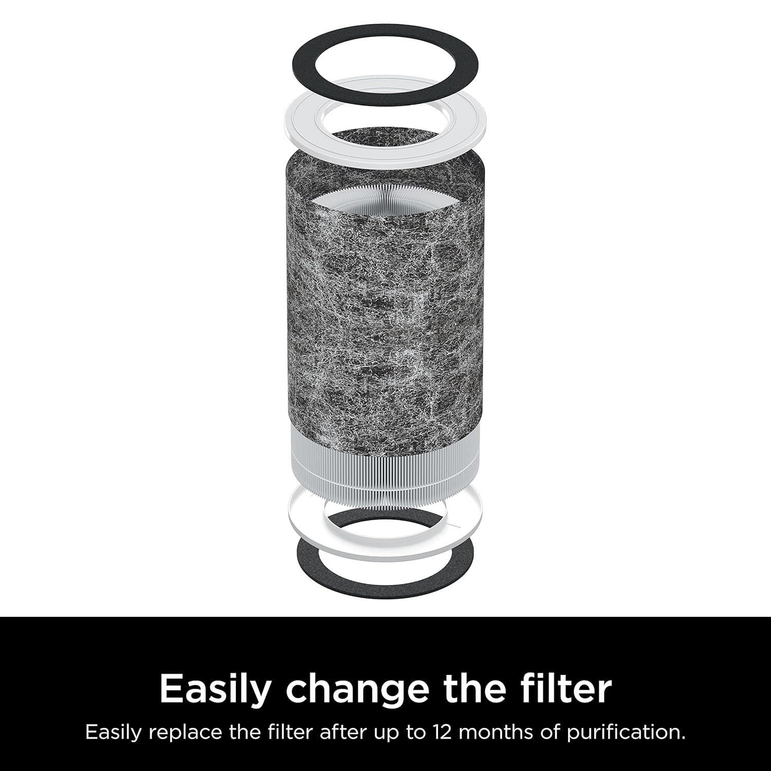 Restored Shark Air Purifier MAX with Nano Seal HEPA, Cleans up to 1000Sq ft HP200 -White (Refurbished)
