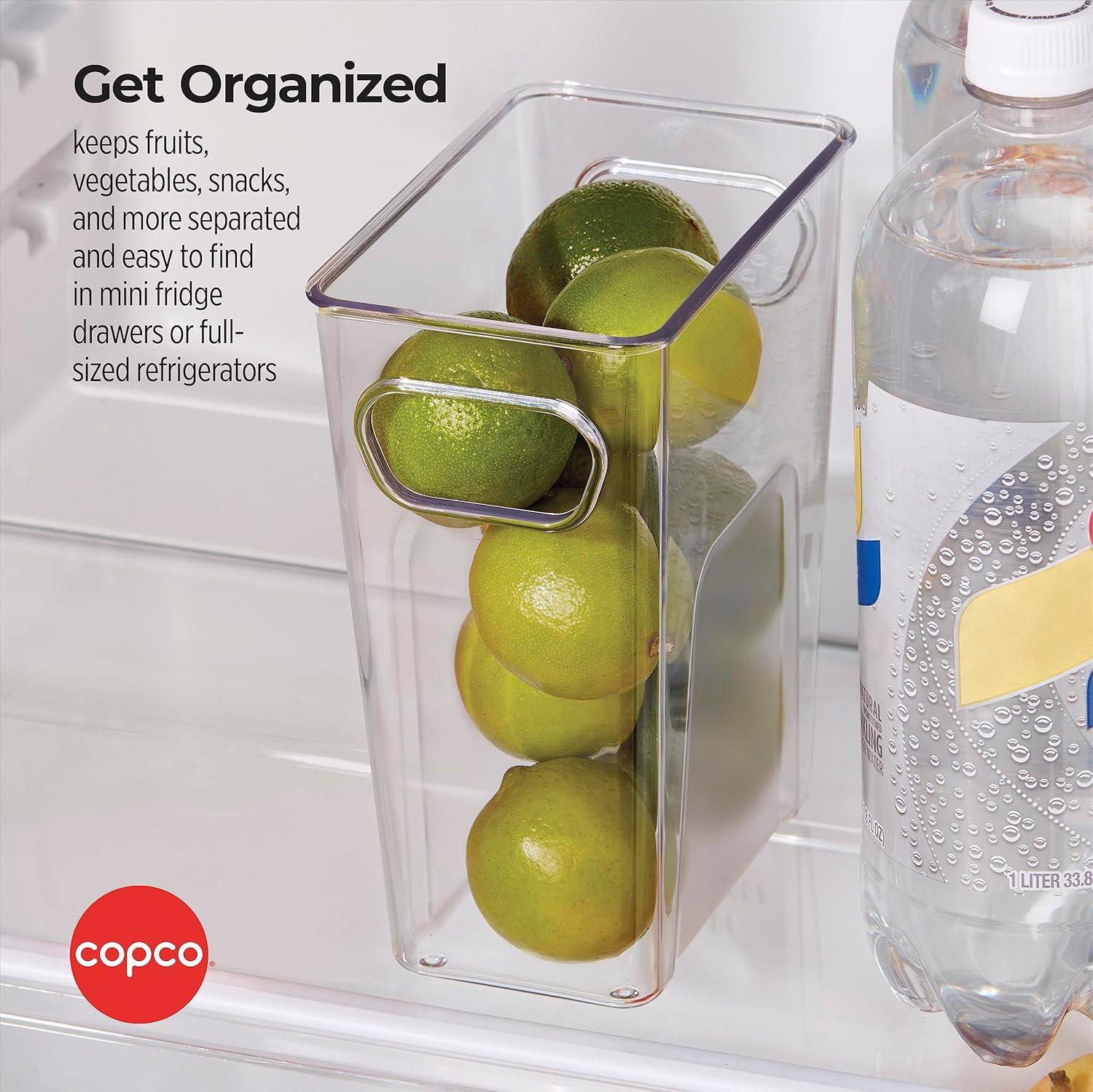 Copco Mini Tall Storage Bin, Clear, 5.5 x 3.5 x 7 Inch