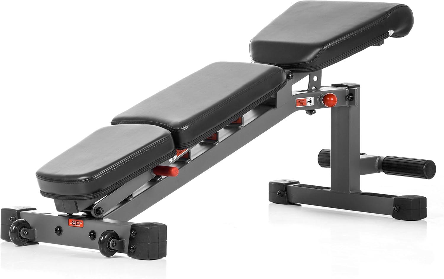 XMark Adjustable FID Weight Bench, 11-Gauge, 1500 lb. Capacity, 7 Back Pad Positions from Decline to Full Military Press