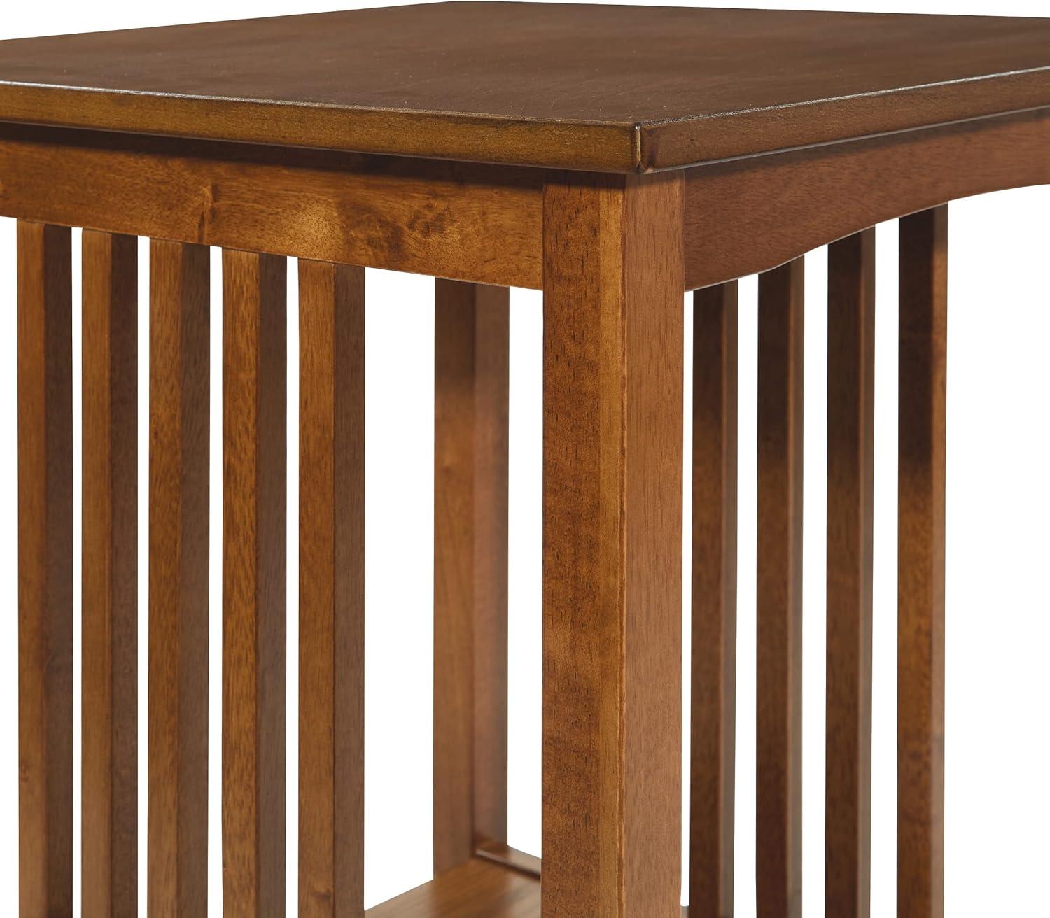 Pemberly Row Side Table in Ash Brown Finish by OSP Home Furnishings