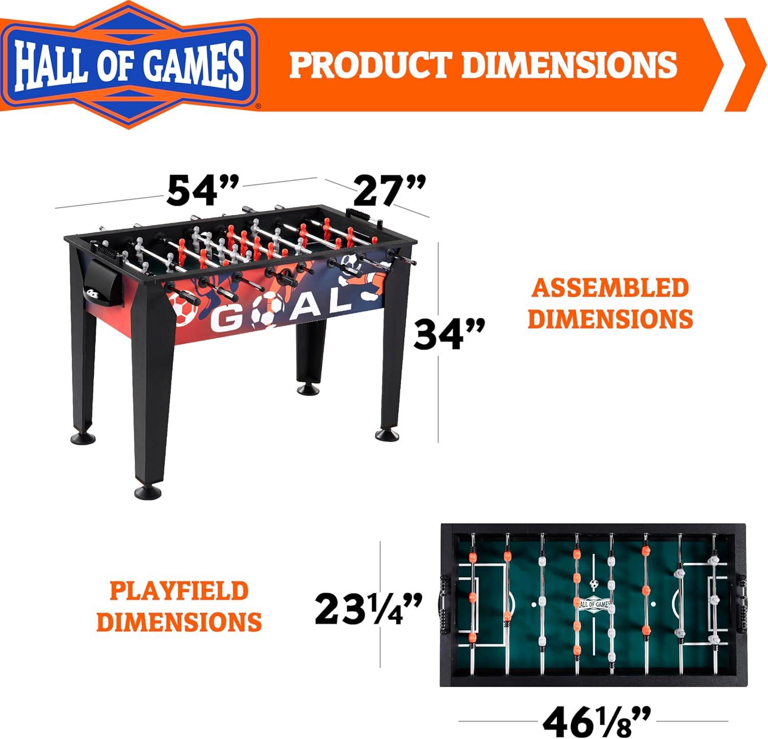 Hall of Games 54'' Arcade Foosball Table