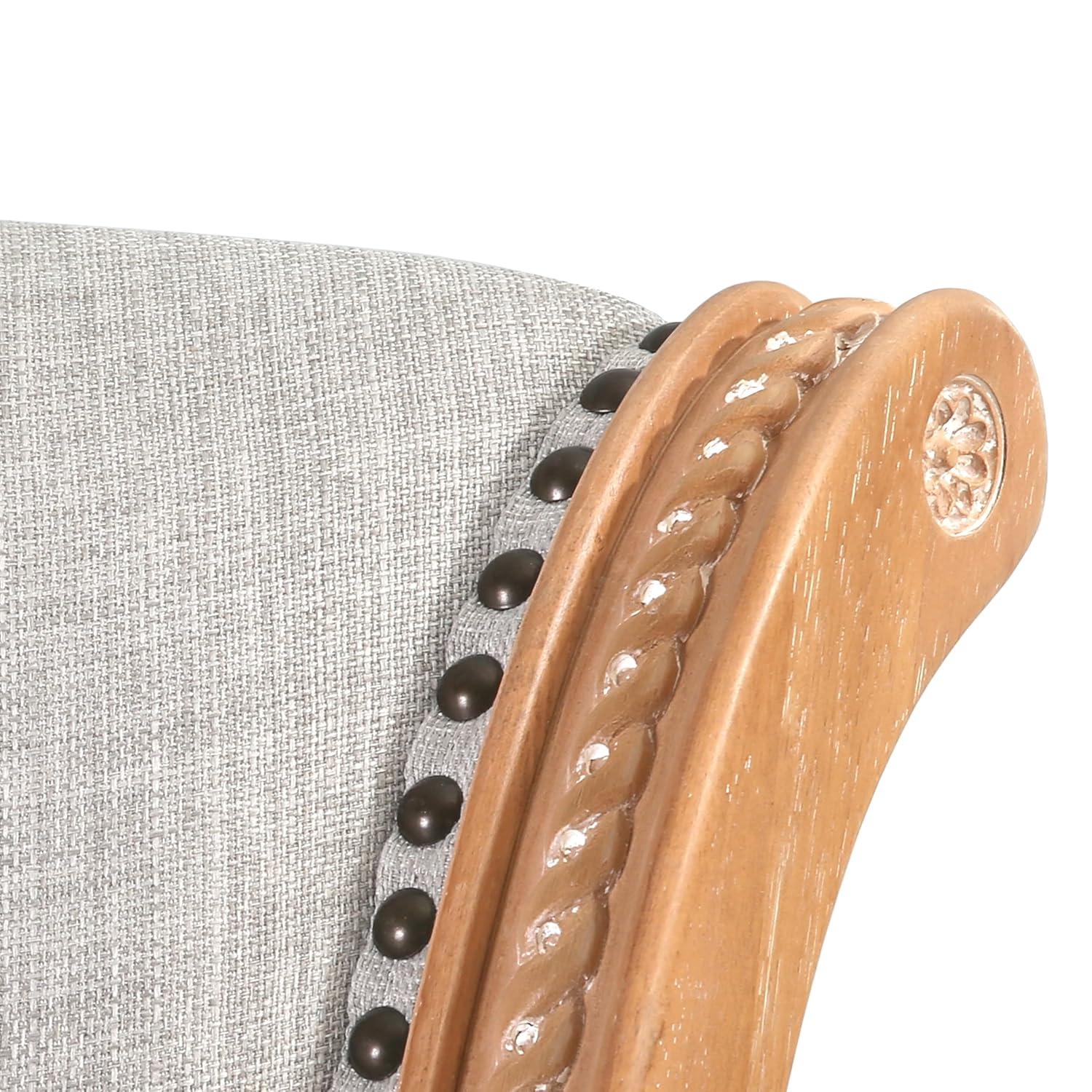 Ophelia & Co. Ted High Back Solid Wood Swivel Bar Stool