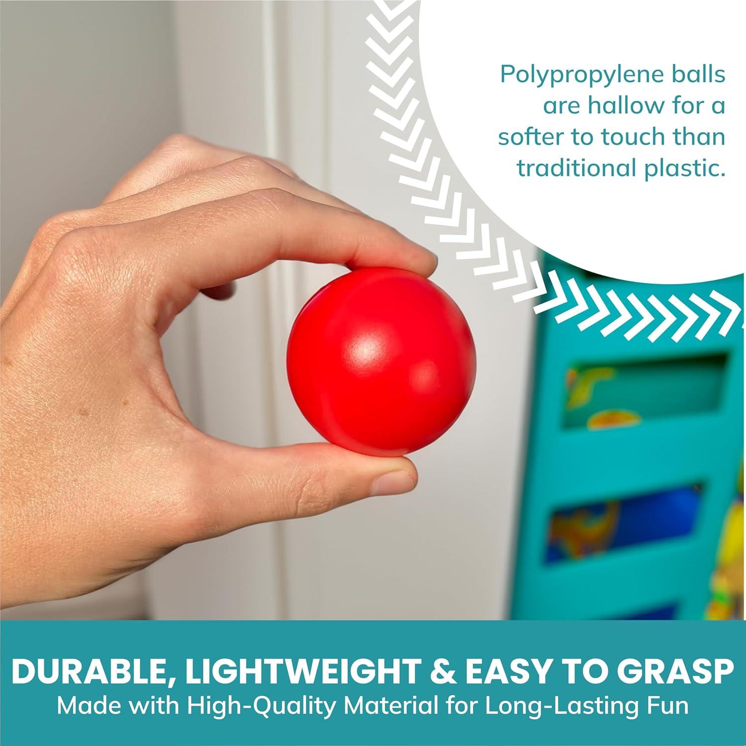 Botabee Set of 5 Multi-Colored Replacement Balls for Ball Popper Toys in Assorted Colors - Vibrant and Durable Plastic