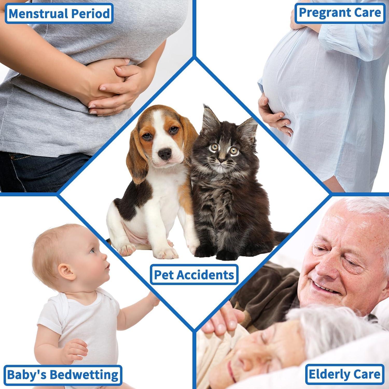 2 Pack Waterproof Mattress Protector, Twin Size Mattress Pad with Deep Pocket Fitted Up to 6-15 inches, Soft Noiseless Single Bed Mattress Cover for Bedroom, Dorm Room