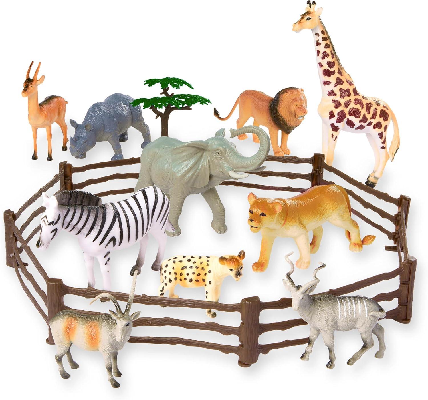 Terra by Battat – Jungle World – Assorted Miniature Jungle Animal Toy Figures for Kids 3+ (60Pc)