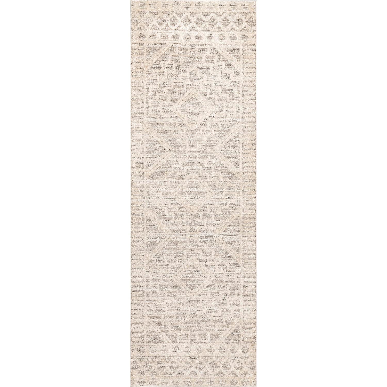 Nuloom Cameron Moroccan 5x8 Indoor Area Rug for Living Room Bedroom Dining Room Kitchen, Beige/Ivory