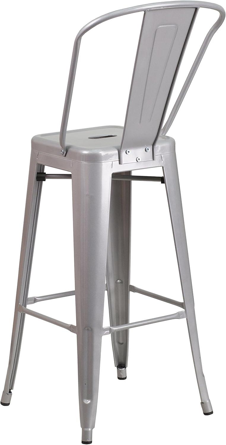 Flash Furniture Metal Outdoor Stool