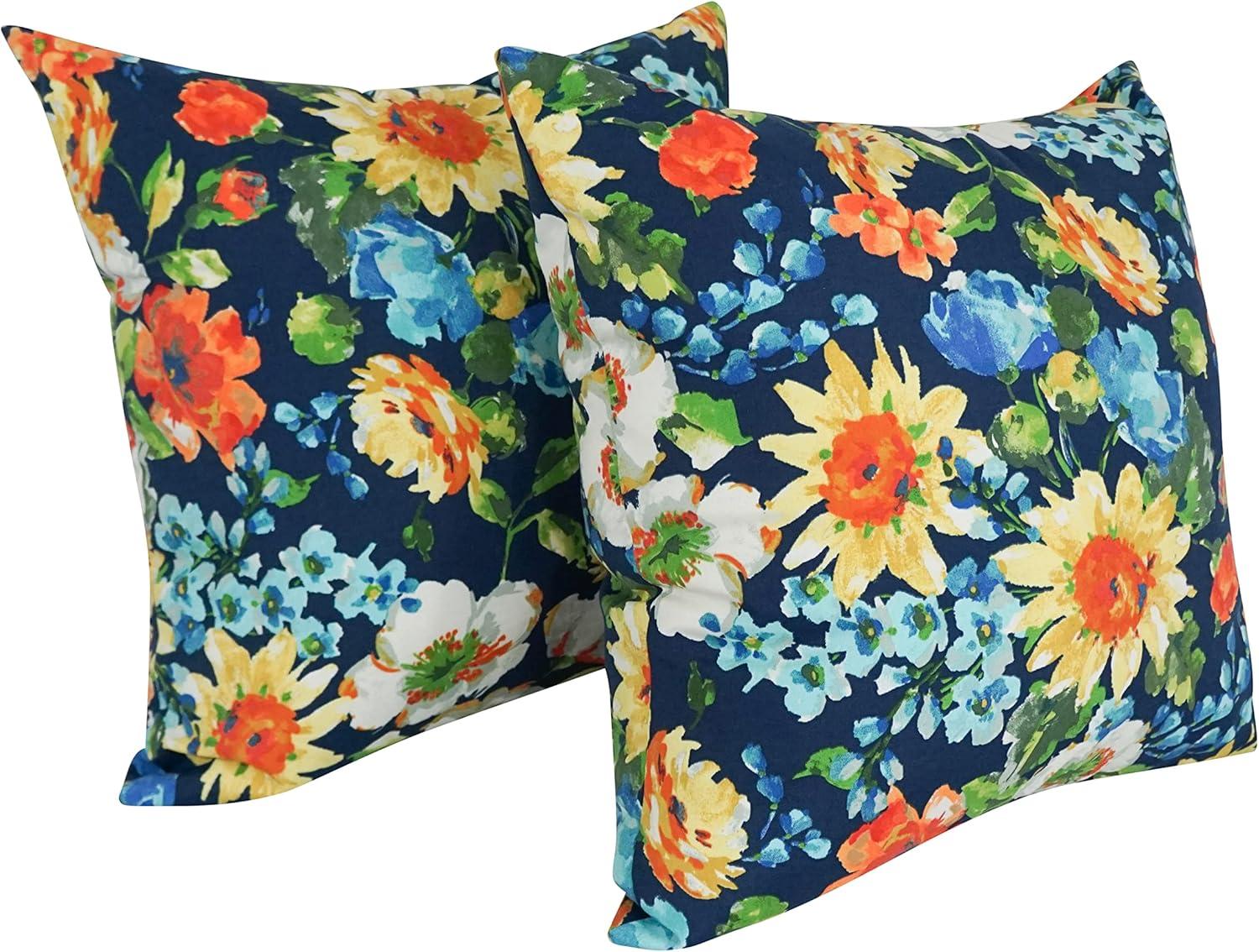 Outdoor Patterned Spun Polyester 25-inch Jumbo Throw Pillows (Set of 2) 9913-S2-REO-59
