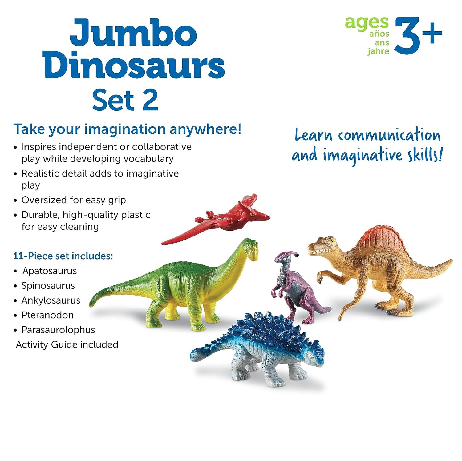 Learning Resources Jumbo Dinosaurs Set 2 - 5pc