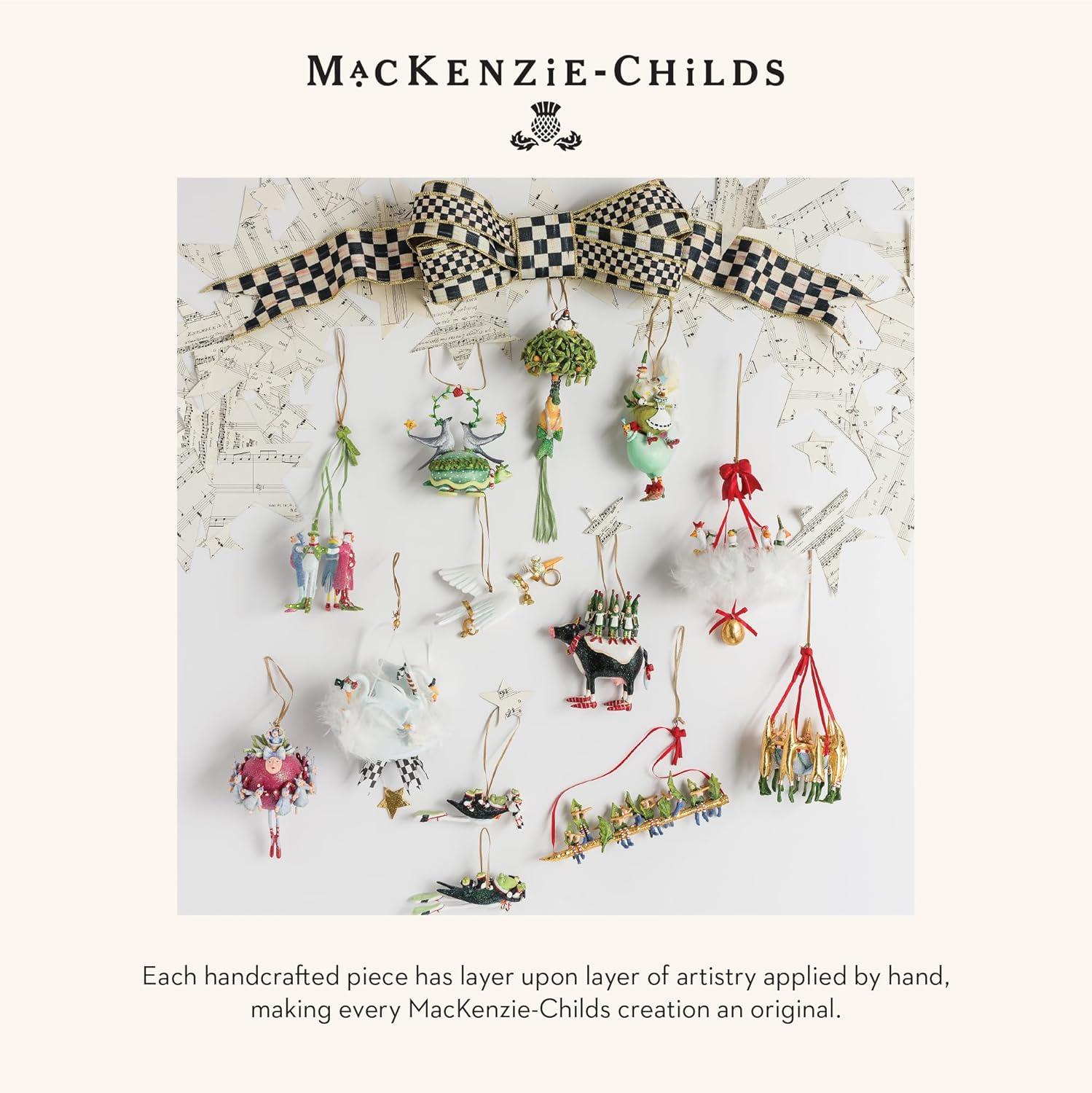 MacKenzie-Childs Patience Brewster 12 Days 5 Golden Rings Ornament