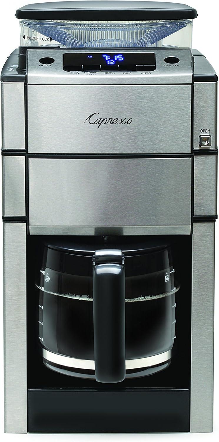 Capresso Team Pro Plus 12-Cup Coffee Maker with Glass Carafe