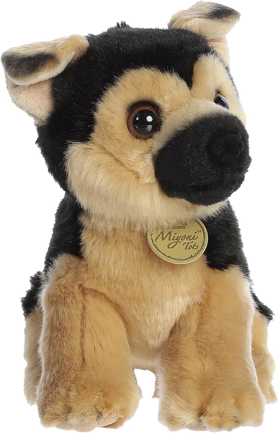 Aurora Medium German Shepherd Pup Miyoni Tots Adorable Stuffed Animal Brown 11"
