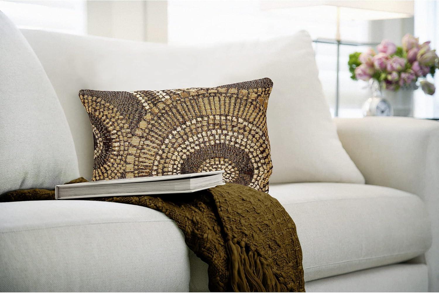 Marina Abstract Indoor/Outdoor Throw Pillow