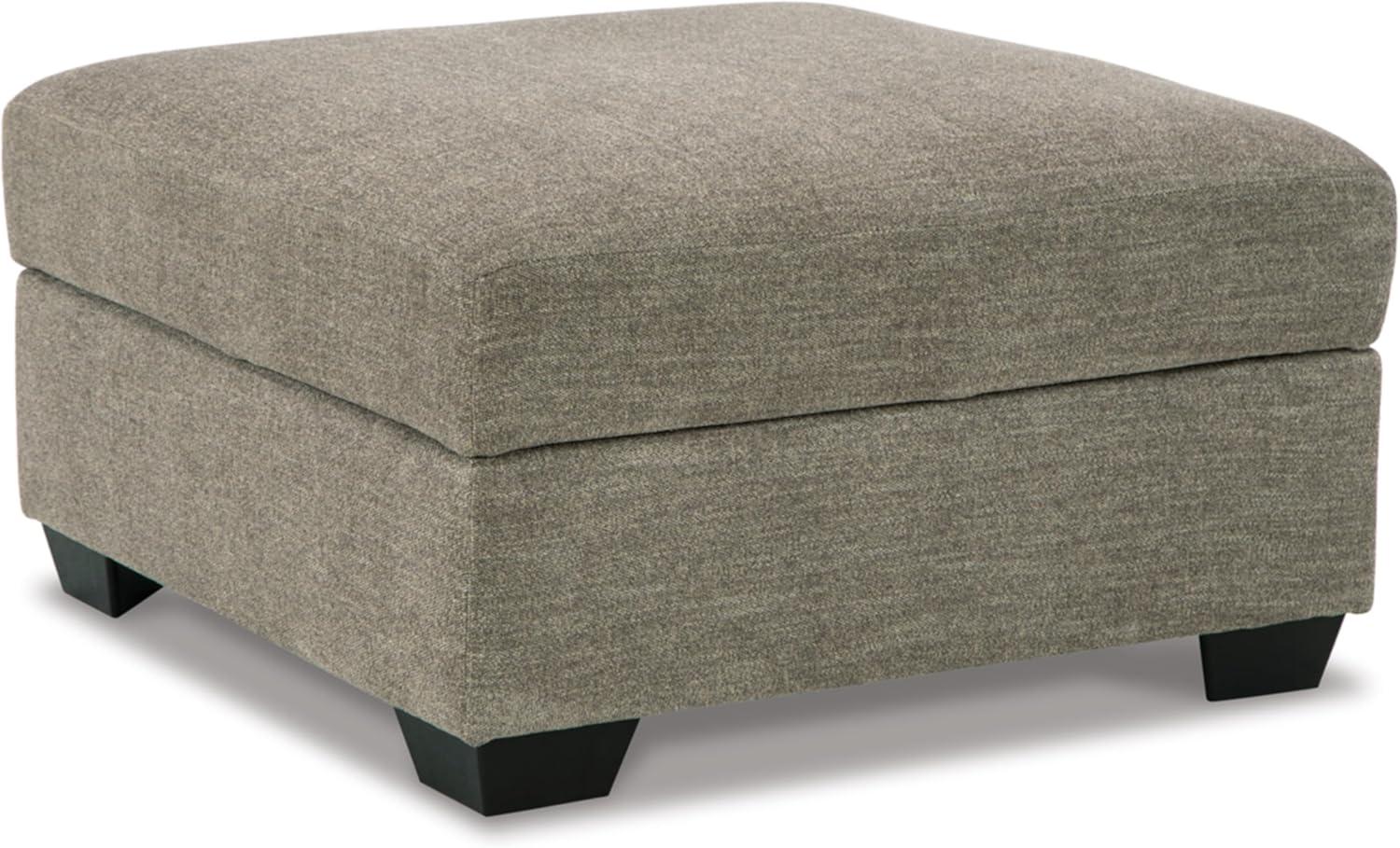 Signature Design by Ashley Creswell Upholstered Ottoman With Storage, Stone Gray