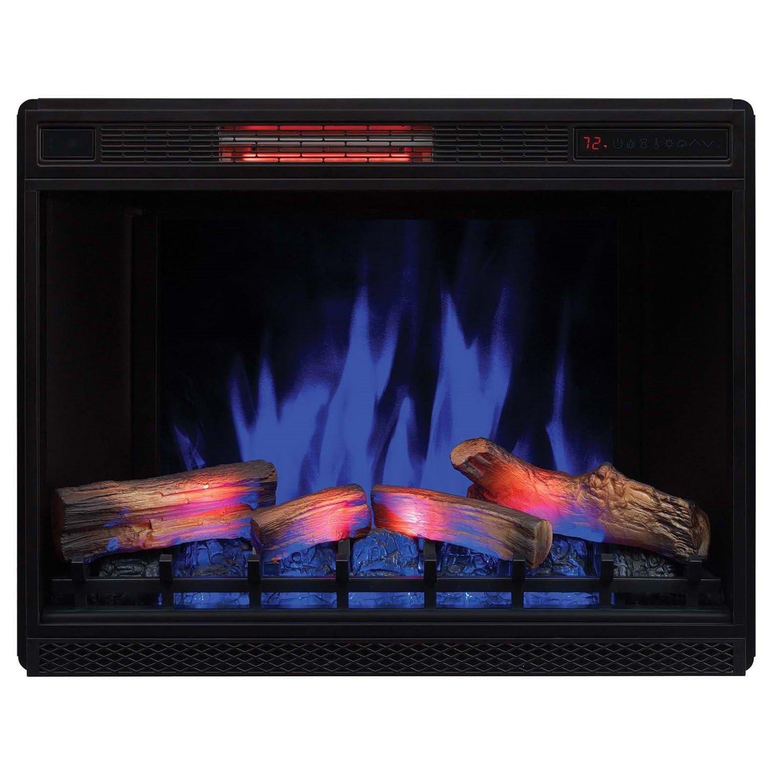 Classic Flame 33" 3D Spectrafire Plus Infrared Electric Fireplace Insert - Black, 33II042FGL