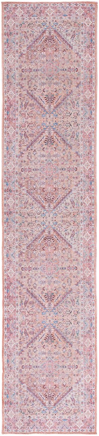 Serapi SEP515 Power Loomed Machine Washable Area Rug - Beige/Pink - 4'x6' - Safavieh.