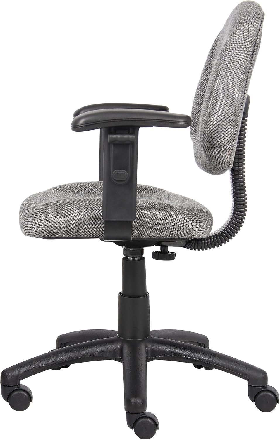 Deluxe Posture Chair with Adjustable Arms - Boss Office Products